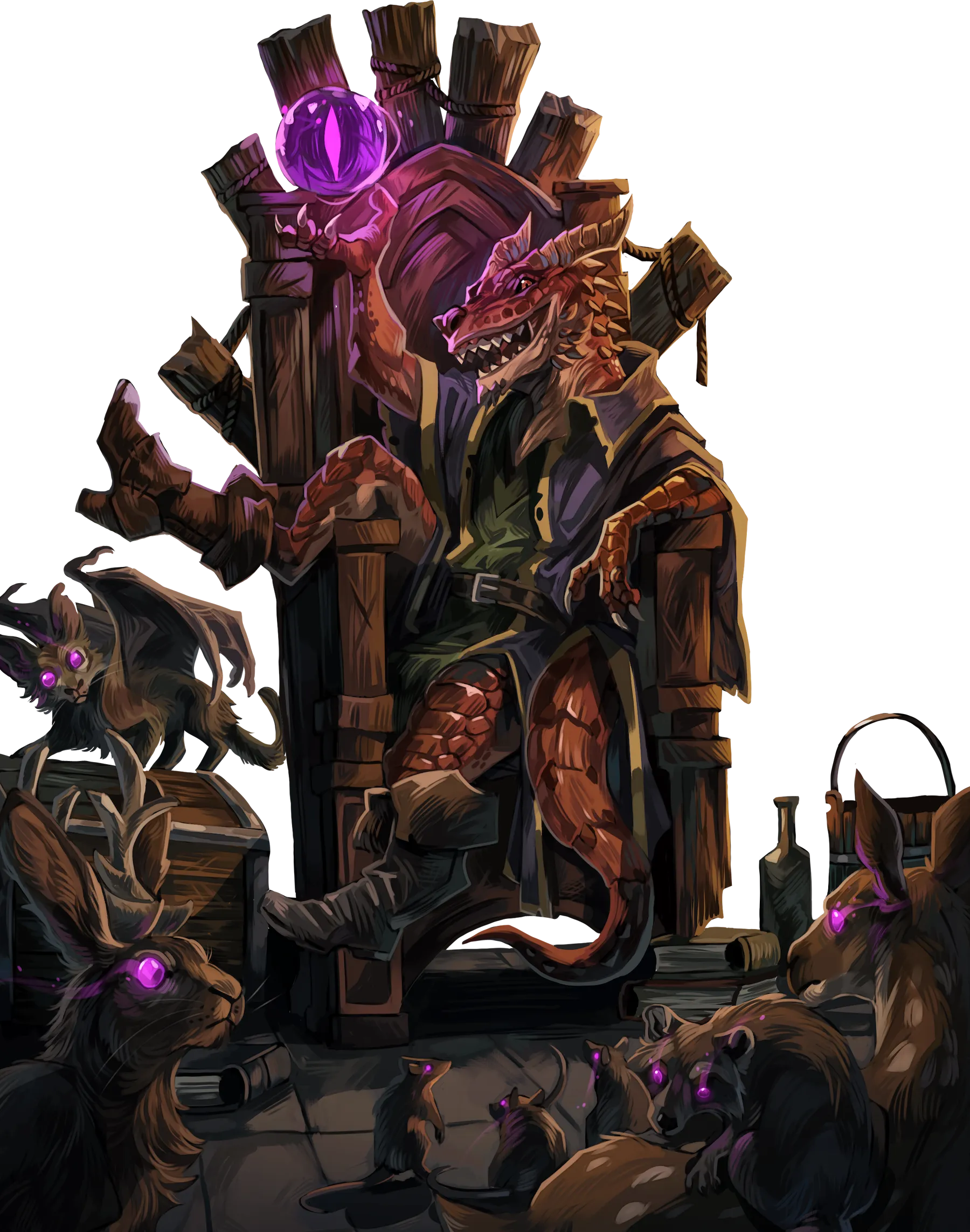 Grimbold villain illustration
