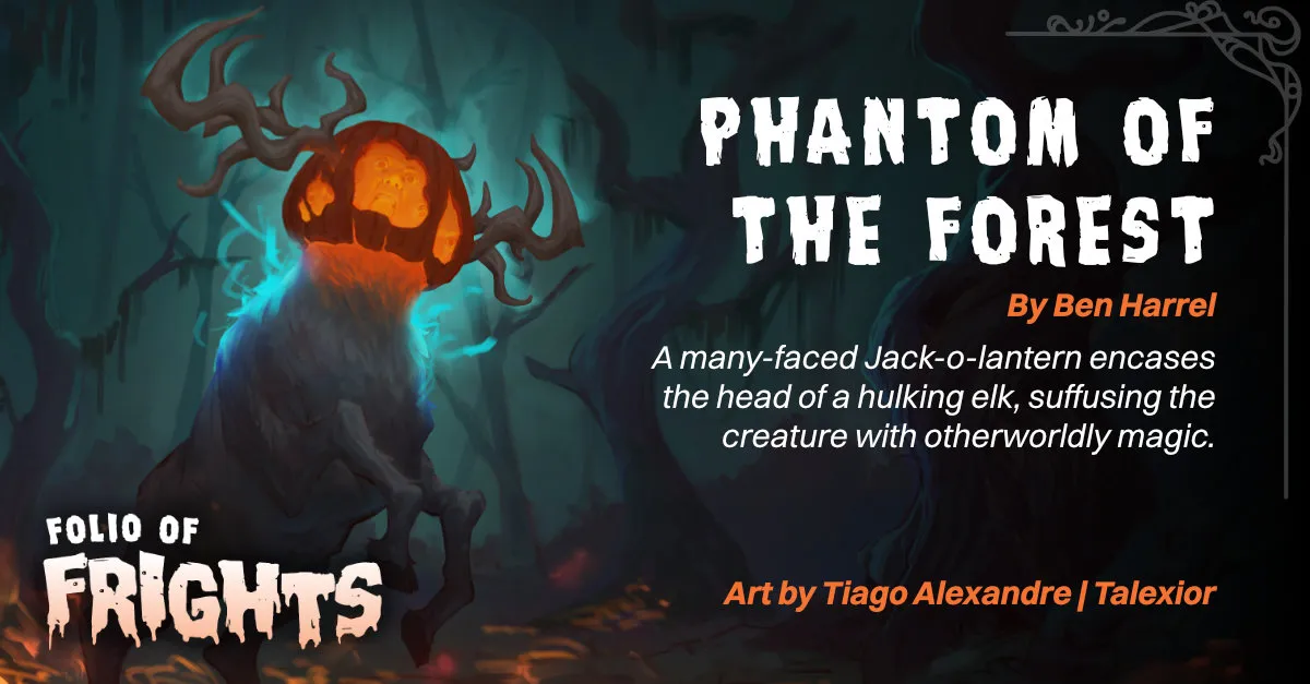 Phantom of the Forest by Ben Harrel — illustrated adversary preview with description and artist credits